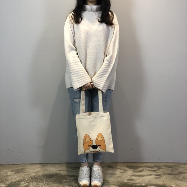 棉麻手提袋：圖片 2