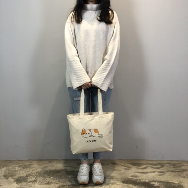 棉麻小手提袋：圖片 2